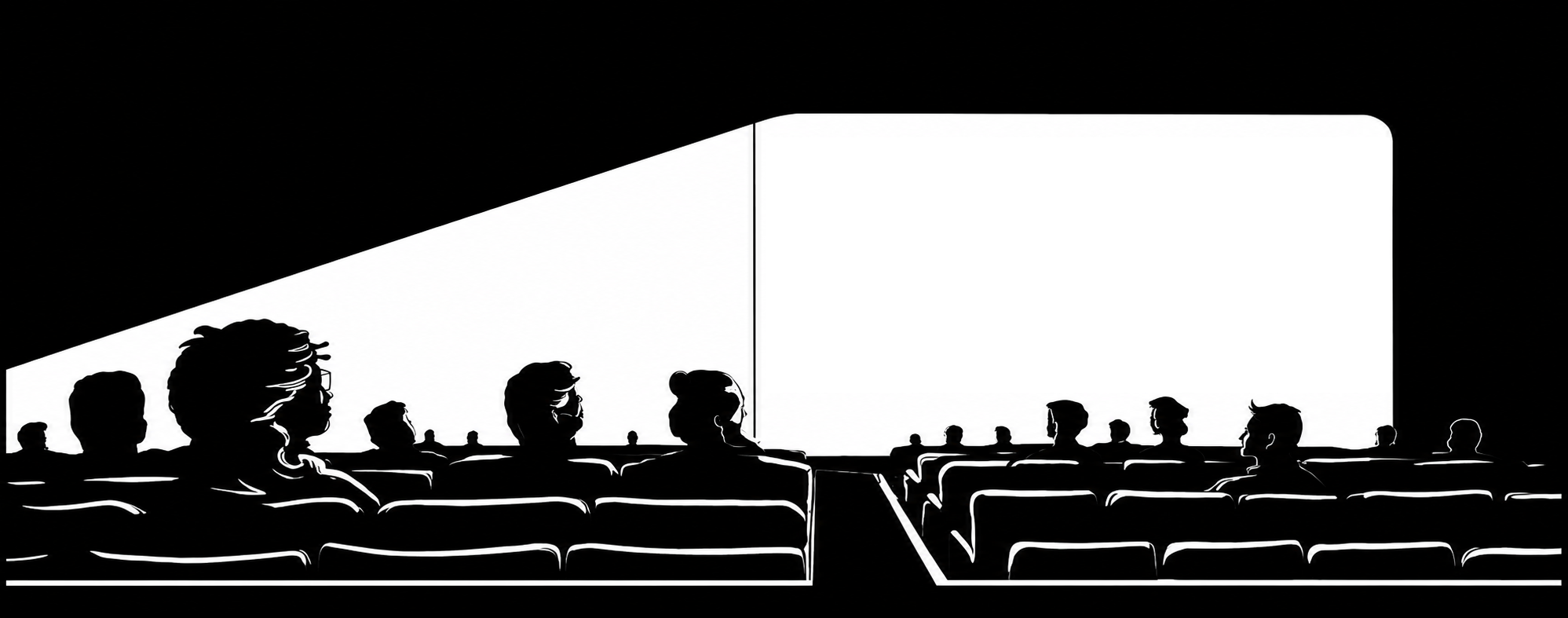 Audience watching a KOB projection